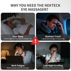 Nekteck Eye Massager with Heat, Birthday Gifts Eye Mask Massage for Migraine Relief, Heated Smart Migraine Massager to Reduce Strain, Dry Eyes, Sleep Relaxation, Bluetooth Music, Ideal for Her Him