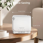 ASAKUKI Essential Oil Diffuser for Home, Large 700 ml Humidifier with Automatic Shut-Off, Quiet Aromatherapy Diffuser with 7 LED Lights for Living Room, Kitchen, Bedroom, Hotel - White