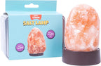 Fizz Creations Teeny Town Miniature Himalayan Salt Lamp – Battery-Operated LED Mood Light with Carry Case – Ideal for Desktops, Coffee Tables, and Small Spaces – Natural Orange Glow