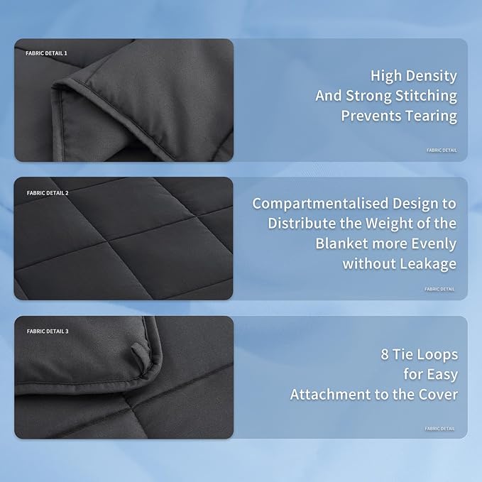 Topcee Weighted Blanket (25lbs 88"x104" Cal King Size) Soft Cooling Heavy Blanket Sleeping, Apply to 240-260 lbs Body, Thick Breathable Blanket with Glass Bead, Easy Care