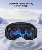 LC-dolida Sleep Headphones, Sleep Mask Bluetooth Wireless Music Eye Mask, Sleeping Headphones for Side Sleepers Sleep Mask with Bluetooth Headphones Ultra-Thin Stereo Speakers Perfect for Sleeping