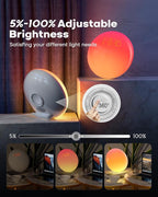 Dekala Smart Sunrise Alarm Clock with App Control& Bluetooth Speaker, Wake up Light Sunlight Sunset Lamp, White Noise Sound Machine, Night Light for Bedrooms, Alarms for Heavy Sleepers Kids & Adults