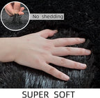 Shag Black Rug, 4x6 Area Rug for Dorm Bedroom Living Room, Non-Slip Ultra Fluffy Soft Area Rugs for Kids Room, Girls Room, Study, Office, Playroom, Easy to Clean, Modern Carpet Décor