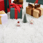 Jelymark Super Soft Shaggy Rug for Bedroom, 2x6 Feet Fluffy Carpet for Living Room, Fuzzy Indoor Plush Area Rug for Home Decor, Furry Floor Rugs for Dorm, Kids Nursery Rug for Girls, Cream White