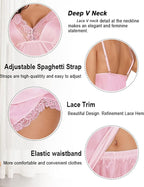 Avidlove Satin Pajamas Set Womens Lace Sleepwear Sexy Lingerie Cami Shorts Set S-XXL