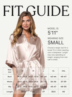 Turquaz Women's Bride Bridesmaids Silky Robe Satin Kimono Robes for Women Lingerie