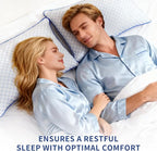 Bed Pillows Queen Size Set of 2 for Sleeping, Soft and Supportive Bed Pillows with Memory Foam Filling for Side, Back and Stomach Sleepers, Neck Supportive-Queen Size, 2 Pack