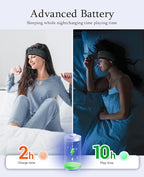 Enjoying ENJ01 Bluetooth 5.2 Wireless Sleep Headphones - Grey, Modern, Comfortable for Side Sleepers, Adults & Teens - 10H Battery, 2-Year Warranty