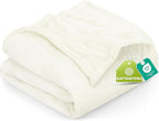 Utopia Bedding Fleece Blanket Twin Size Ivory (60x80 Inches) Ultra Soft Warm Lightweight Microfiber Breathable Anti-Static Cozy Winter Bed Blanket, All-Season Home Decor Gift for Men & Women