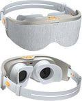 EVA BELLE Eye Mask Sleeping Mask for Computer Users, Christmas Birthday Gifts for Women Men Teenagers Old Man, Sleep Improvement with Bluetooth Music, Sleep Mask for Eye Strain, Gray