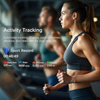 Ring Health Tracker for Women Men, Fitness Ring with Heart Rate,Blood Oxygen,Sleep Monitor,Calories, Step Counter, IP68 Waterproof Smart Ring for iPhone & Android, No Subscription Fee (Silver, 6#)
