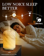Onaboviva Essential Oil Diffuser - 2.4MHz Ultrasonic Ceramic Diffuser for Home, 120ml, Pulse&Continuous Mist, Bright/Dim/Breathing Lighting, Waterless Auto-Off, Aromatherapy Diffuser with USB Cable