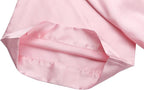 Women's Pure Color Satin Kimono Robe Short Bridesmaids Robe Dressing Gown