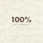 Nordic Sheep Real Sheepskin Rug 4x6 ft | Sheepskin Rugs for Living Room and Sofa | Large Bedside Rugs for Bedrooms is Breathable & Heat-regulating | Fluffy Rug in Color White