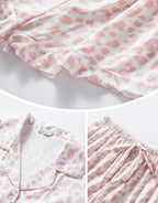 SAPJON Silk Pajamas for Women Set 4Pcs Ruffled Satin Pajamas Set Button Down Short Sleeve Cami Shorts Sleepwear Pj Set