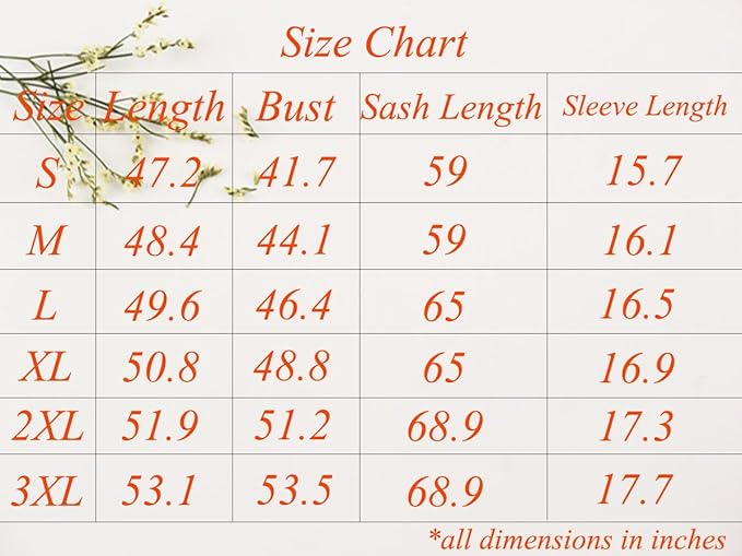 Women Kimono Long Robe Lightweight Bathrobe Soft Nightwear Comfy Nightgown