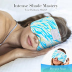 LC-dolida Sleep Mask with Bluetooth Headphones, Extra Large Silk Eye Mask for Sleeping Side Day Sleepers, Sleep Headphones Bluetooth 5.4 for Women Men with Thin Speaker, Blackout, Comfort, Microphone