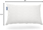 Cosy House Collection Luxury Rayon Derived from Bamboo Shredded Memory Foam Pillow - Adjustable & Removable Fill - Cool & Breathable Cover with Zipper for Side, Back, & Stomach Sleepers (King)