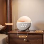 Sunrise Alarm Clock for Bedrooms – Gentle Wake Up Light with Soothing Night Light & Ambient Sounds, Alarm Clock for Heavy Sleepers, Shift Workers, Kids & Adult, Relaxing Bedside Lamp Gift
