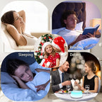 ColorsNoise Sound Machine and White Noise Machine with 30 Soothing Sounds with 12 Colors Baby Night Light with Memory Function (T-White)