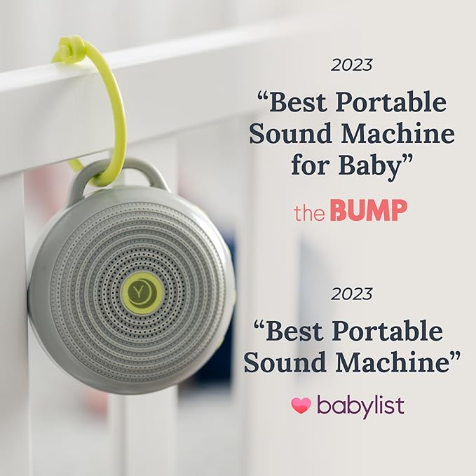 Yogasleep Hushh & Crush Resistant Travel Case, (2 Piece Set) Portable White Noise Sound Machine for Baby, 3 Soothing Natural Sounds, Noise Canceling for Sleep Aid, Office Privacy, & Meditation