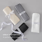 Bedsure Satin Body Pillow Cover with Zipper, Similar to Silk Body Pillow Pillowcase, Soft & Breathable Long Pillow Case, Cooling & Silky Long Pillowcase for Hair and Skin, Gifts, Beige, 20x54 Inches