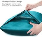 BEDELITE Satin Body Pillow Cover, Super Soft and Cooling Body Pillow Pillowcase for Hair and Skin, Breathable Silky Full Long Pillowcase Cover(20"x54", Teal)