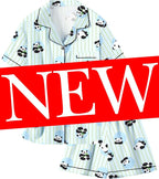 Girls & Womens Satin Pajamas Set, Silk Button-Down Sleepwear 2 Piece Nightwear, 3 Years - Women XXL