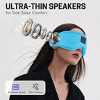 Aurya Sleep Mask with Bluetooth Headphones, 3D Eye Mask for Sleeping, 5.4 Wireless Sleeping Headphones with Ultra-Thin HD Stereo Speaker for Side Sleeper, Office Nap, Air Travel, Meditation