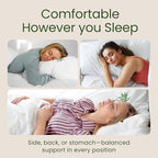 Shredded Memory Foam Pillow Queen Size - Cooling Bed Pillow for Sleeping for Stomach, Back and Body - 1 Pack Queen Soft Comfy Cool Memory Pillows for Side Sleeper