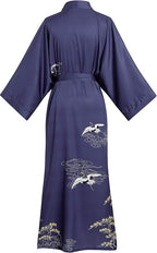 Aensso Long Soft Lightweight Silky Kimonos Robes for Women, Luxury Japanese Floral Womens Kimono Robe