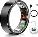 Smart Ring Health & Fitness Tracker for Men & Women – Sleep, Heart Rate & SpO₂ Monitoring, Stress & Activity Tracking, Women’s Health Support, 180+ Sports Modes, IP68 Waterproof, No Subscription Fee