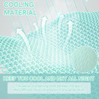 YnM Cooling Weighted Blanket, Handmade Chunky Yarn Knitted Design, Temperature Regulating and Breathable, Machine Washable Throw for Sleep or Home Decor (Menthe Green, 60x80 Inch, 20lbs)