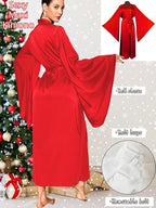 ChiaoLezhee Satin Long Robe For Women, Soft Lightweight Silk, Bride Wedding Night, Bridal Bathrobe Sexy Bathrobes Bridesmaid
