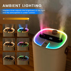 2L Humidifier for Bedroom,Portable Cool Mist Humidifiers,Ultra Quiet 20dB,Top Fill Air Humidifier for Home,Office,Plants，Adjustable Humidity,Night Light,BPA-Free,Khaki