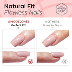 Modelones Red Cat Eye Press on Nails, Spring Short Square Fake Nails, Reusable Nail Kit with Nail Glue Adhesive Tabs Mini Nail File, Nails Press Ons 32Pcs16 Sizes, Women Girl Gift