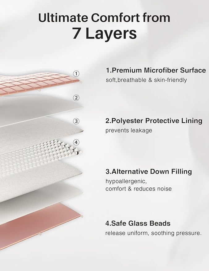 Weighted Idea Weighted Blanket for Adults (Coral Pink,48"x72",20lbs) Cooling Breathable Heavy Blanket with Premium Glass Beads All-Season Soft Thick Comfort