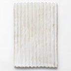 Faux Fur Blanket Twin/Twin XL - 60x80 Inch Soft & Warm Fluffy Throw for Bed, Sofa, Camping | 350GSM Cloud-Touch Microfiber | Cozy Essentials for Travel & Movie Nights, Striped White