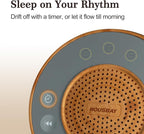 Housbay White Noise Machine with 31 Soothing Sounds, 5W Loud Stereo Sound, Auto-Off Timer, Adjustable Volume, Sleep Sound Machine for Baby, Kid, Adult -Wood Grain