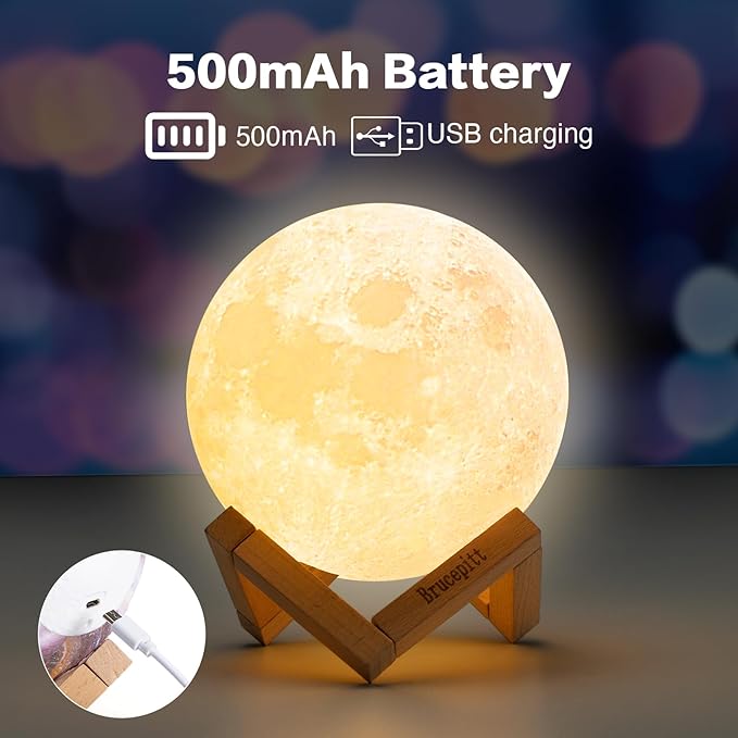 Moon Lamp Galaxy Lamp Upgraded Timing 5.9 Inch 16 Colors 3D Moonlight Galaxy Light,Moon Night Light for Adults,Kids Lamp Moon Gifts for Women Girls Boys Bedroom