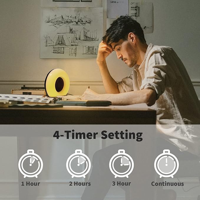 DailyBody Sound Machine White Noise Machine with 30 Soothing Sounds 12 Colors Night Light 36 Levels Volume 5 Timers & Memory Function Effectively Blocks Noise Ideal Sleep Machine for Baby Kids Adults