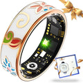 Smart Ring Health Tracker for Women Men, Sleep Tracker with Heart Rate,SpO₂,Blood Pressure, Fitness Ring for Activity Monitoring, No Subscription, Step Tracker Ring for ios&Android (Enamel color,#12)