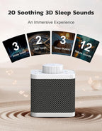 White Noise Sound Machine with 20 Soothing Sounds, 18-48h Powerful Battery, 3 Timers Memory Function and White Noise Machine for Sleeping, Portable Sound Machine for Baby Adult Fathers Day Gift