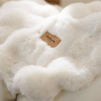 Bedsure GentleSoft Fluffy Fuzzy Twin Blanket, Soft Cozy Fleece Faux Fur Blanket for Twin Size Bed, Cream Decorations Minky Velvet Couch Cover, Thick Warm Plush Women Men Birthday Gifts, 870GSM, Cream