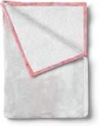 Lunarable Dusty Rose Throw Blanket, Fantasy Abstract Romantic Framework Delicate Blooms Retro Style Dreamlike, Flannel Fleece Accent Piece Soft Couch Cover for Adults, 50" x 60", Pale Pink White