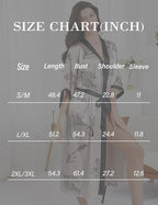 EPLAZA Silk Robes for Women Satin Robe Long Sexy Print Flower Kimono Loungewear Wedding Bridal Party