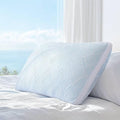 Lyralith Shredded Memory Foam Cooling Soft Bamboo Viscose Pillow King Size, Adjustable Hypoallergenic Hotel Quality Bed Pillow for Side, Stomach and Back Sleeper, Oeko-TEX Certified