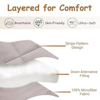 ZPECC Toddler Down Alternative Comforter, 39x47 Hypoallergenic Baby Blanket Quilt, Soft Breathable Lightweight All Season Kids Duvet Insert for Crib Stroller Cot Daycare, Ashes of Roses