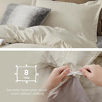 Bedsure Duvet Cover Twin/Twin XL - Only Includes 1 Duvet Cover (68"x90"), Hotel Luxury Soft Double Brushed All Season Bedding for Kids & Adults, Zipper Closure, Linen (No Comforter, No Pillow Shams)