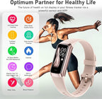 Fitness Tracker with 24/7 Heart Rate, Blood Oxygen Blood Pressure Sleep Monitor, Activity Trackers 5 ATM Waterproof,Step Calorie Counter Pedometer Health Smart Watch for Women Men
